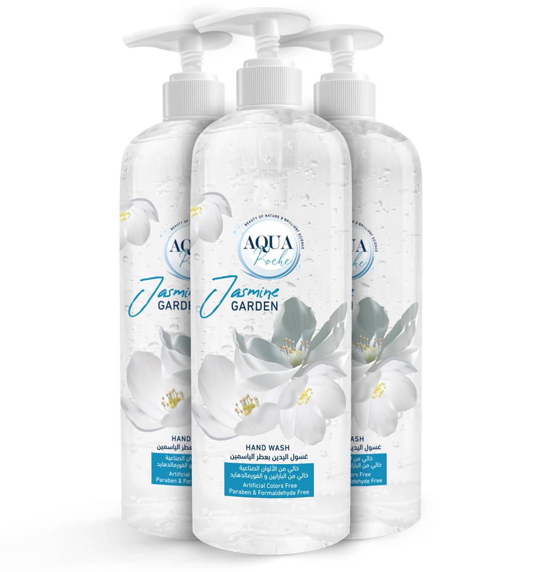 عرض 3 عبوات غسول اليدين رائحة حديقة الياسمين سعة 500 مل